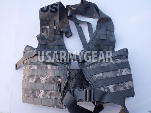 NEW US ARMY ACU MOLLE II FIGHTING LOAD CARRIER VEST FLC LBV RIFLEMAN ...