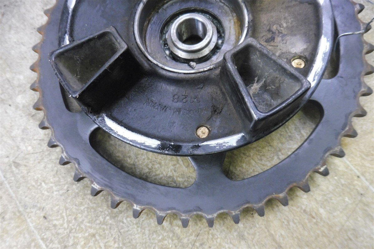 1999 Kawasaki ZX600 Ninja K153-1) rear wheel sprocket and carrier