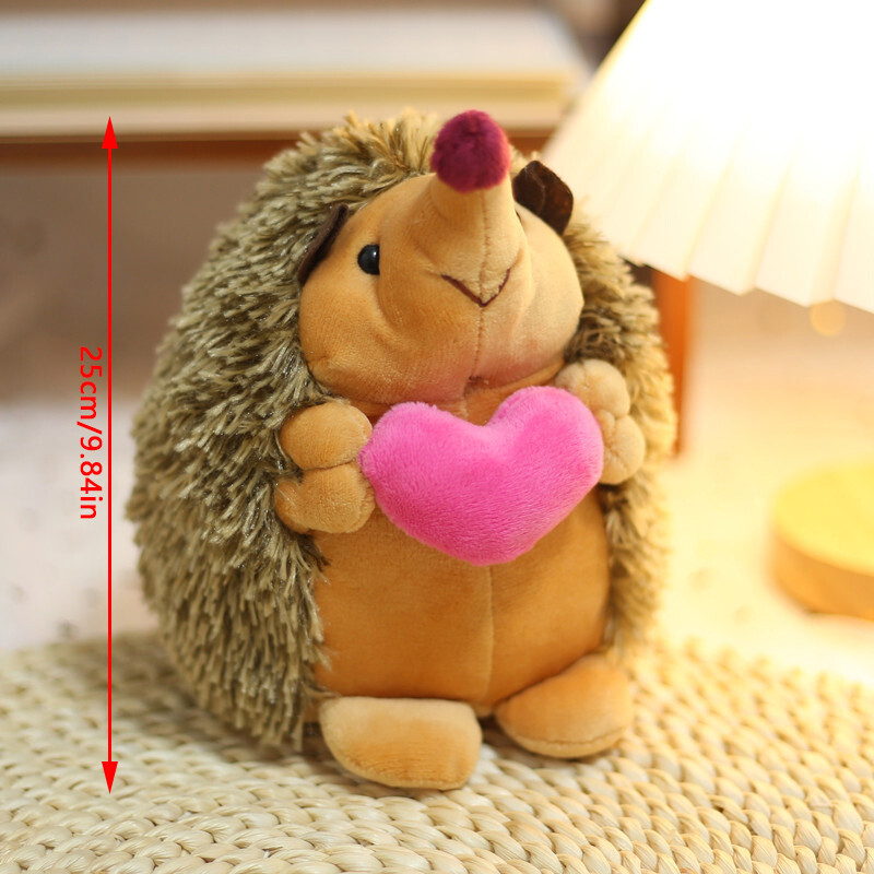 Lovely Soft Hedgehog Plush Toy Love Heart Doll For Party Toy Valentine