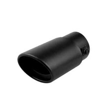 Black Car Exhaust Tip 1.5.5 To 2.1 Universal Car Rear Tail Throat Muffler Pipe