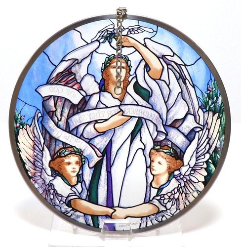 Stained Glass Vintage Three Angels (Made in Toronto, Canada) - Picture 7 of 9