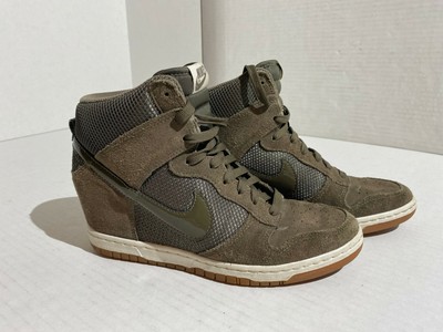 nike dunk sky hi olive green