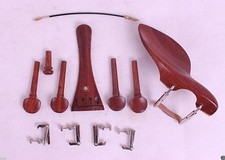 4/4 Violin Kit Rosewood Violin Pegs Tailpiece Chinrest Fine Tuner Accessories