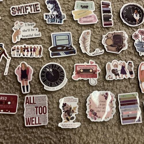 100 Piece Taylor Swift Stickers Laptop Luggage Decals Dope Wall Sticker Lot B - 第 3/17 張圖片