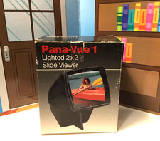 Vintage PANA-VUE 1 UNTESTED 2x2 Slide Viewer With Box And Instructions