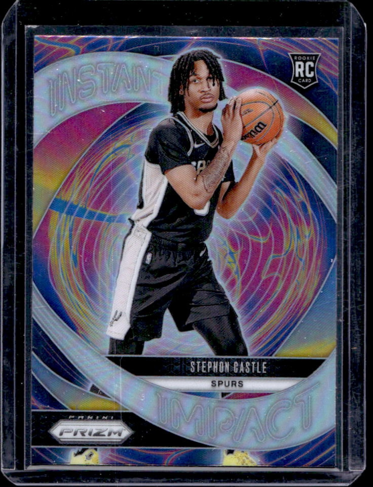 2024-25 Prizm Stephon Castle Instant Impact RC Silver Rookie #4 Spurs
