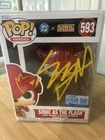 Funko Pop Heroes Sonic As The Flash #593 Vinyl Figure Signed David Corenswet
