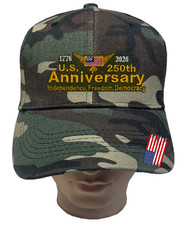 US 250th Anniversary 1776-2026 USA FLAG FREEDOM Adjustable Cap Baseball Hats LOT