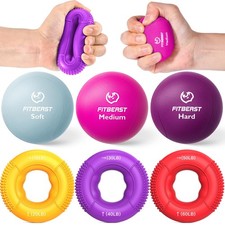 Grip Strength Trainer, Finger Exerciser, Stress Balls for Adults, Hand Therap...