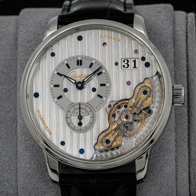 Glashutte Original PanoMaticInverse Date 42mm 1-91-02-02-02-50 Box & Papers