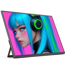 23.8" Portable Monitor 180Hz QHD 1440P Gaming Display with Adjustable Stand VESA