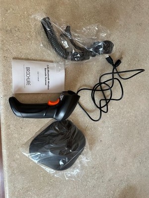 Symcode Wireless 2D Barcode QR Bluetooth Scanner w/Auto-Sensing Stand MJ-4590DB