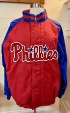 Vintage Philadelphia Phillies Jacket Authentic Apex One MLB Collection ADULT L