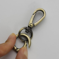 Double Opening Swivel Snap Hook Key Chain Clip Hooks Lobster Clasp Spring Cli...