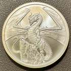 2019 Golden State Mint World of Dragons The Welsh 1 toz 99.9% Silver Round