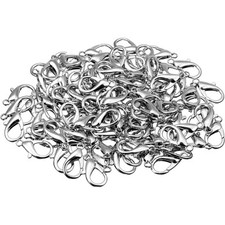 100 Pcs Lobster Claw Clasp 0.91x0.47 Inch Large Lobster Claw Clasp Necklace B...