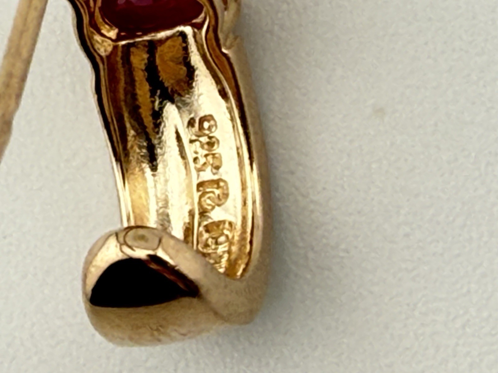 ROSS SIMONS GOLD PLATED 925 RUBY SINGLE REPLACEME… - image 3