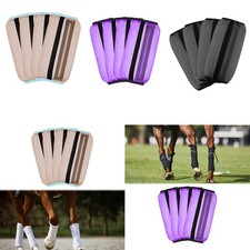 4 Pieces Horse Fly Boots, Protective Horse Leg Loose Wraps, Stylish Non Slip