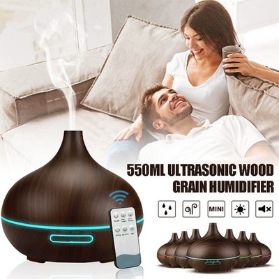 550ml Ultraschall Luftbefeuchter USB Humidifier LED Oil Aromatherapy Diffusor
