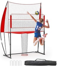 11x8ft Volleyball Training Net Volleyball Spike Trainer Net Height Adjustable