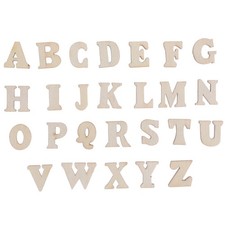 100 Pcs Wood Letters Embellishments For Craft Decor And Educational Toys