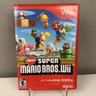 New Super Mario Bros Wii 2009 Nintendo Wii Game Case Disc Tested Working