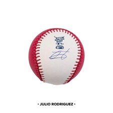 Julio Rodriguez Signed Homerun Derby Moneyball Baseball MLB & Fanatics Authentic