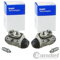 2X Delphi Radbremszylinder 18Mm Passend FÜR Hyundai Accent Atos Getz