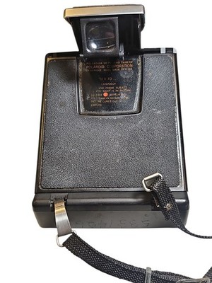 Vintage Polaroid SX-70 Land Camera ALPHA Folding Black Leather W