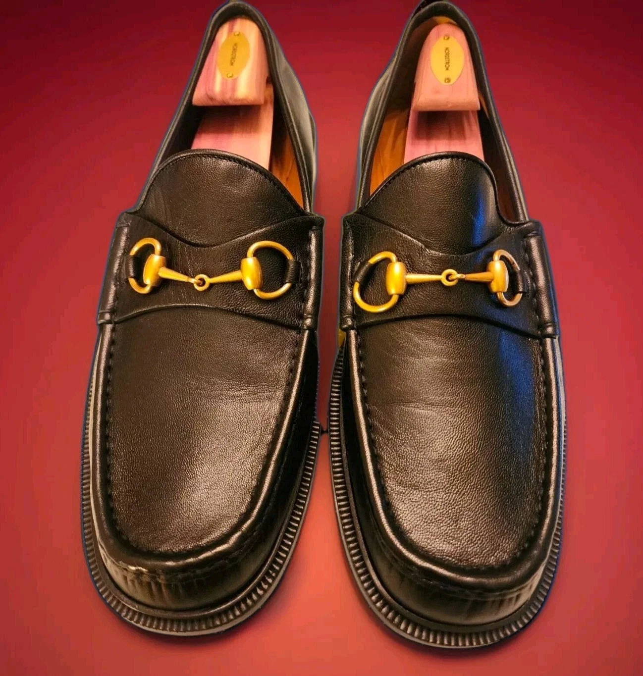 Chaussures Gucci Gold Horsebit noir GUCCI 12 EU/IT 46 US 12,5 UK/AU 12 modèle #723562