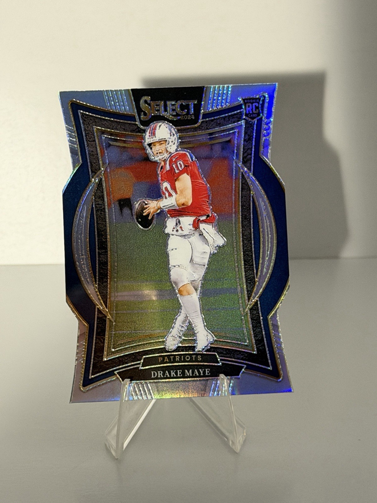 2024 Panini Select - Concourse Drake Maye #27 Silver Prizm Die-Cut (RC)
