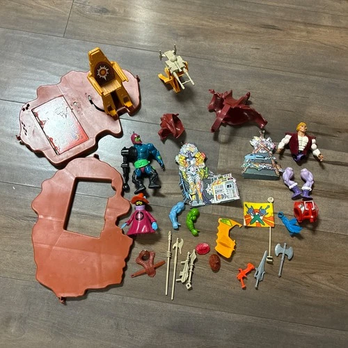 Vintage MOTU Castle Grayskull Parts Lot He-Man 1980s Mattel