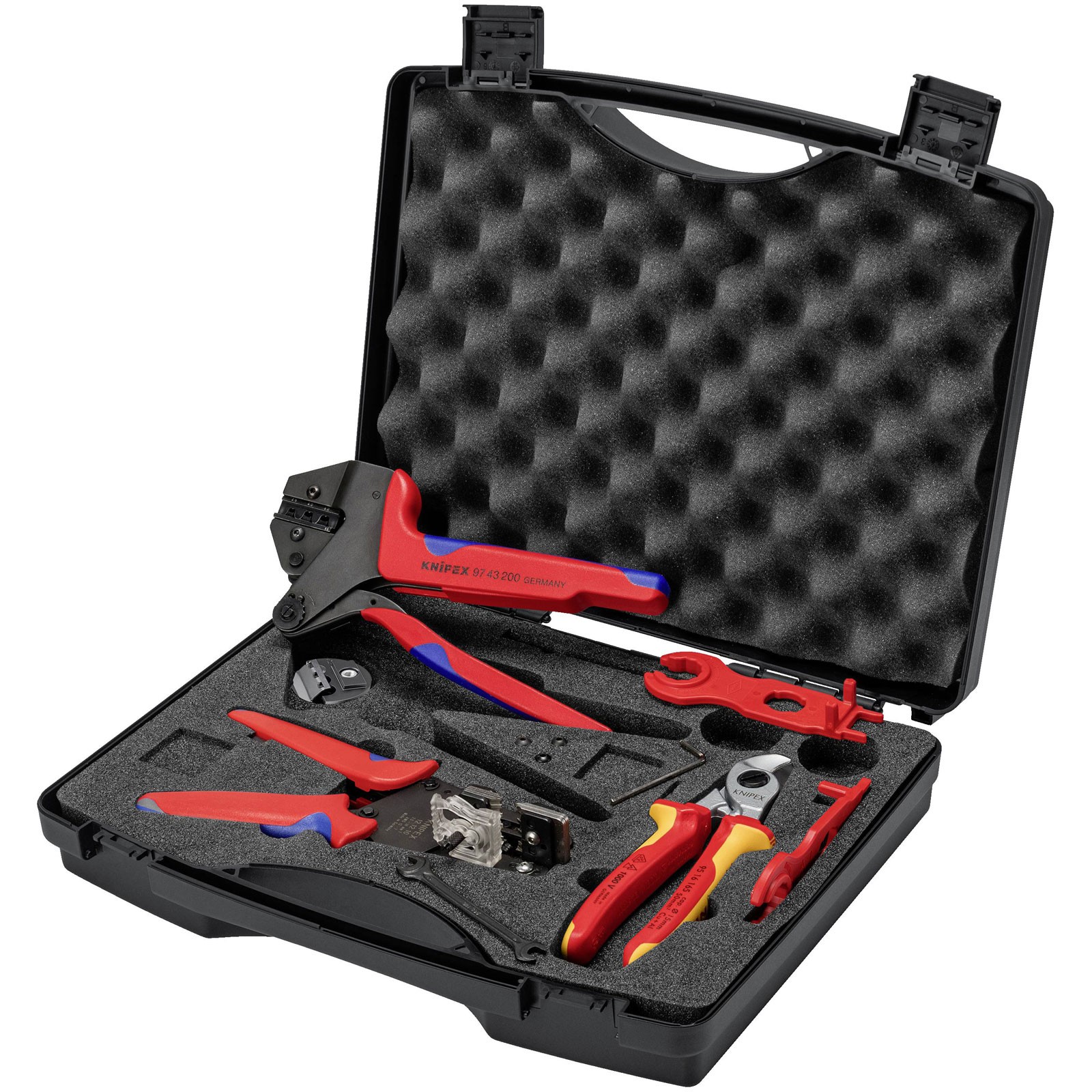 KNIPEX Tool Sets for Photovoltaics Solar MC4® (Multi-Contact) 7pc