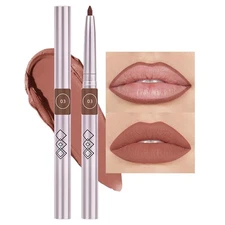 evpct Silky Smooth Lip Liner Pencil Retractable, Caramel Lip Liner Creamy Lon...