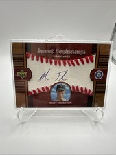 2002 Upper Deck Sweet Spot Sweet Beginnings Signatures Matt Thornton Auto Rc