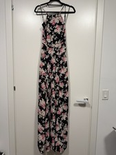 Reformation Floral Open-Back Maxi Dress, Size XS