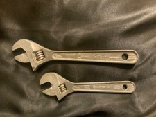 Vintage Craftsman Circle Y Adjustable Wrench Set 6 And 8 Inch Usa Dull Finish