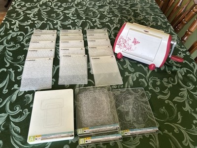 Cricut Cuttlebug Manual Die Cutting Machine w/ 15 Embossing Folders & 4 Plates