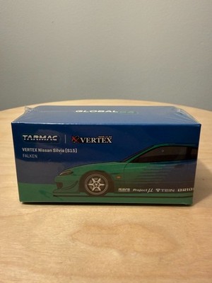 Tarmac Works x Vertex 1:64 Nissan Silvia S15 Falken Livery Diecast New