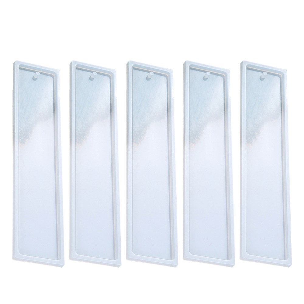 5-Piece Silicone Bookmark Mold for Shiny DIY Casting Craft