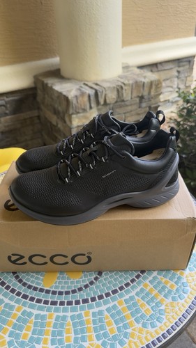 Brand New Ecco Biom Fjuel Train Black Yak Leather Men Sneakers/Comfort Shoes 7.5