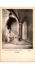 Siena Italy Palazzo Grottanelli de Santi Postcard c1900 R Nickel Cortile