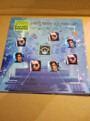 Giorgio Moroder with Philip Oakey Together in Electric Dreams 12'' Single Record.