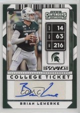 2020 Panini Contenders Draft Picks College Ticket Brian Lewerke #150 Auto 07ke