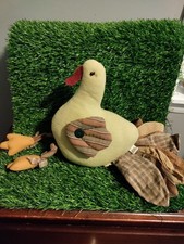 Thanksgiving Turkey Plush Shelf Sitter Dangling Legs Table Decor 10  Beanbag