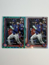 Topps Chrome 2025 Kevin Alcantara Chicago Cubs Rookie Debut Card Lot of 2