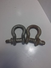 Crosby 3/4″ G-209 Screw Pin Anchor Shackles 4.75 Ton WLL Lot of 2 USA
