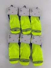 6 Pairs Nike Spark Cushioned No-Show Running Socks Men's 8-9.5 CU7201-703 NEON