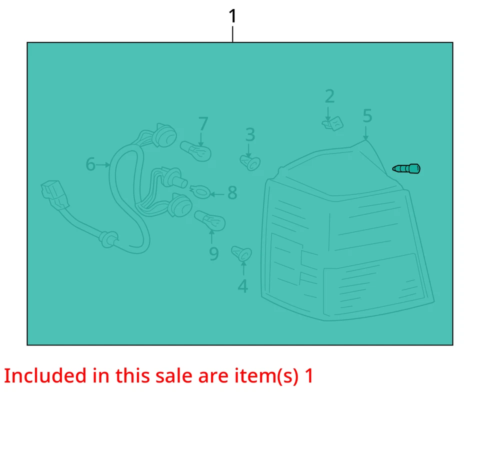 Luz trasera lateral derecha para pasajero Mitsubishi Endeavor 2011 OEM P2PZ3 Foto 3 de 4