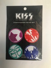 Kiss Icons Symbols Embroidered Iron On Patch - 4 Pack OFFICIAL 32-A